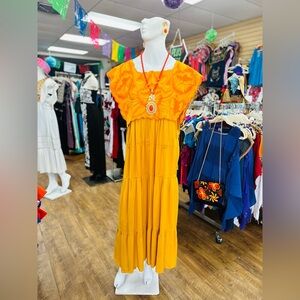 Camelia Maxi Embroidered Dress